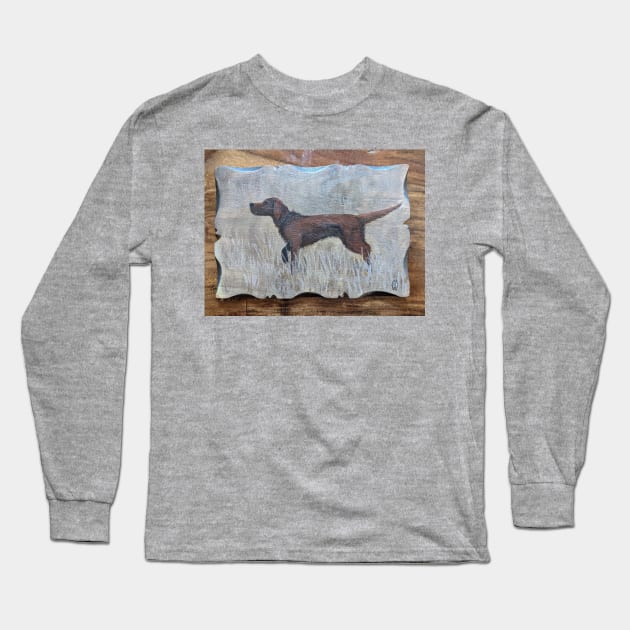 Irish Setter Long Sleeve T-Shirt by Matt Starr Fine Art